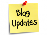 Sticky Note that says Blog Updates