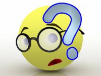 Smiley Emoticon Wearing Glasses And a Question Mark