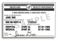 Medicare Card Example